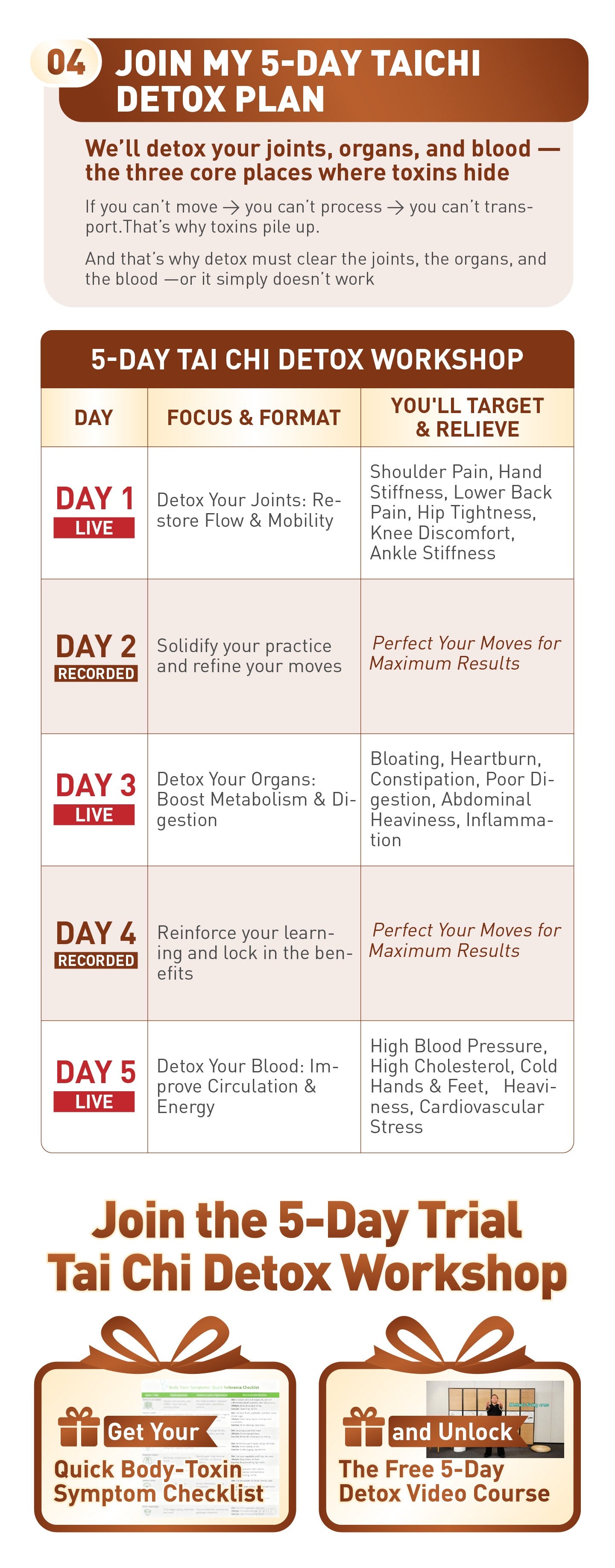 5-DAY TAICHI Detox Workshop